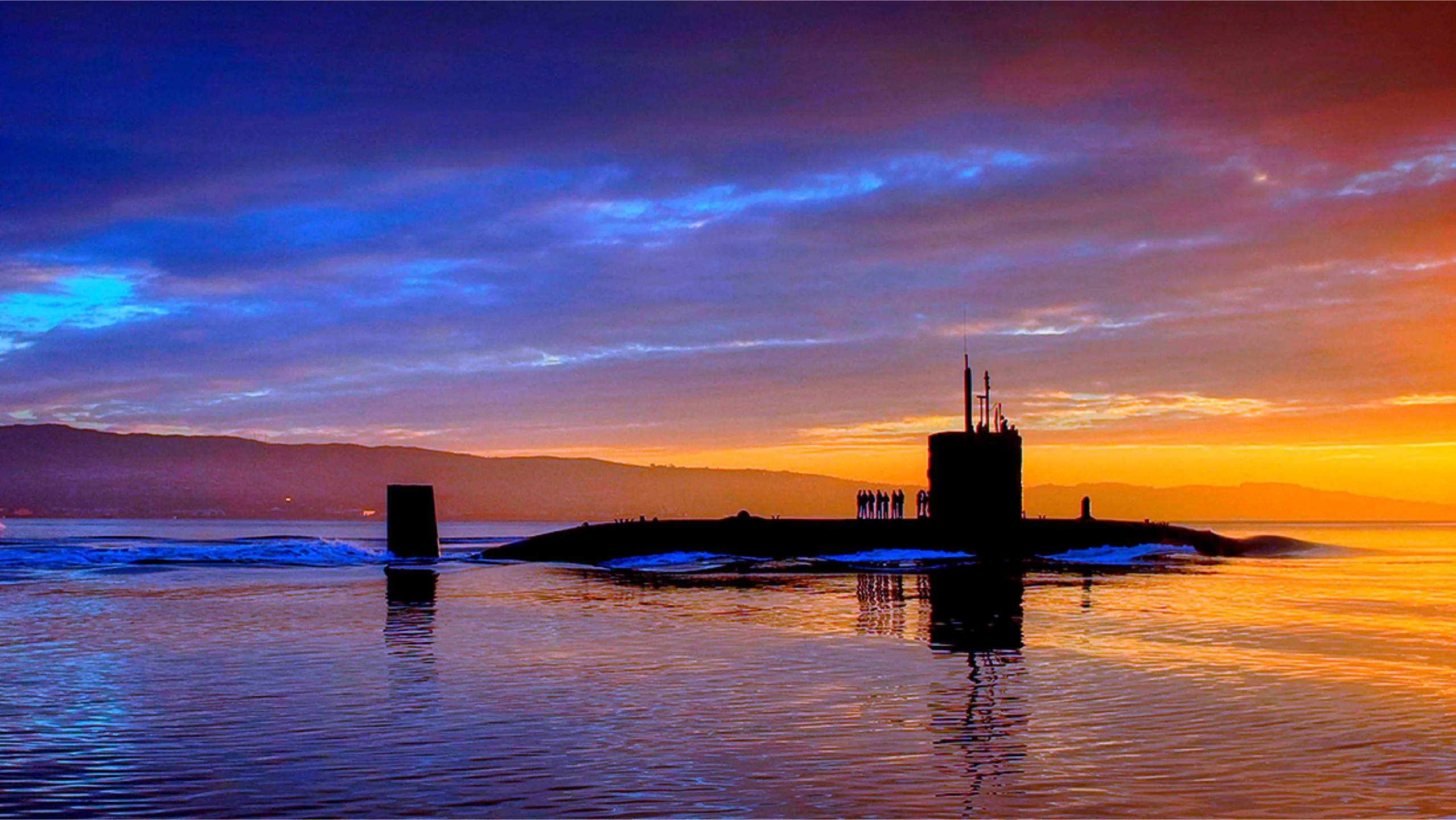 Submarine sunset